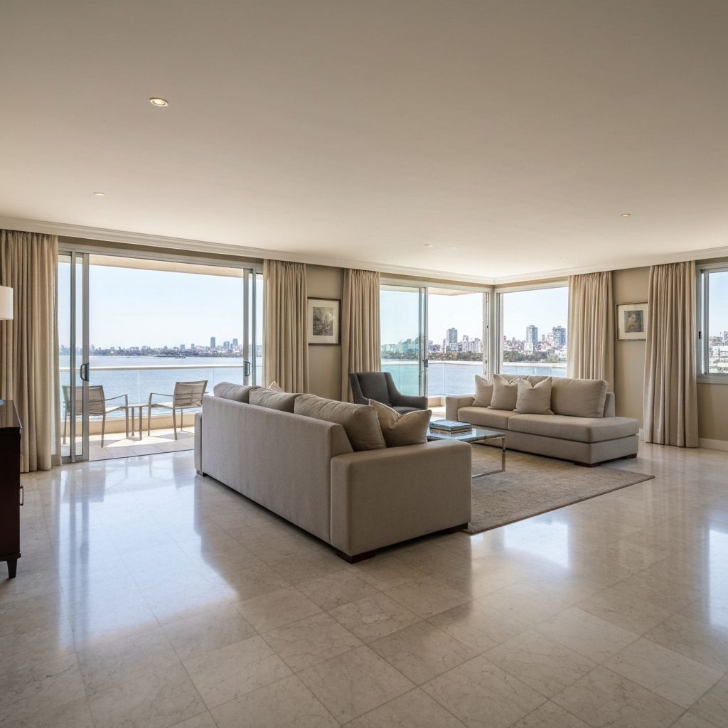 Departamento con vista a la rambla